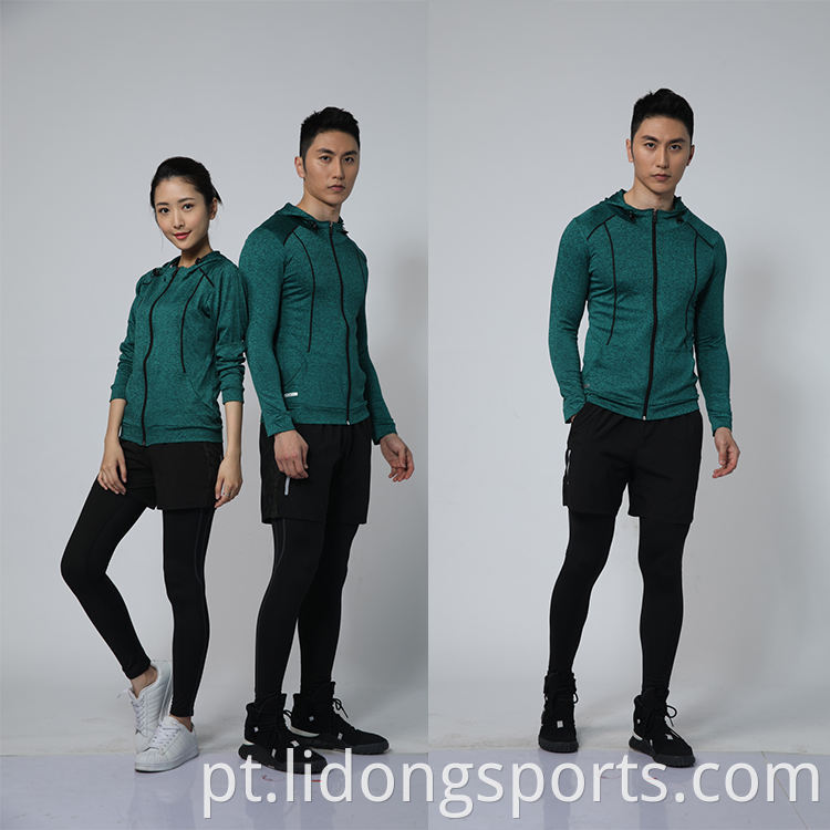 Lidong Custom 88% Poliéster 12% Spandex Mens roupas esportivas Slim Fitness Plain Training Tracksuit